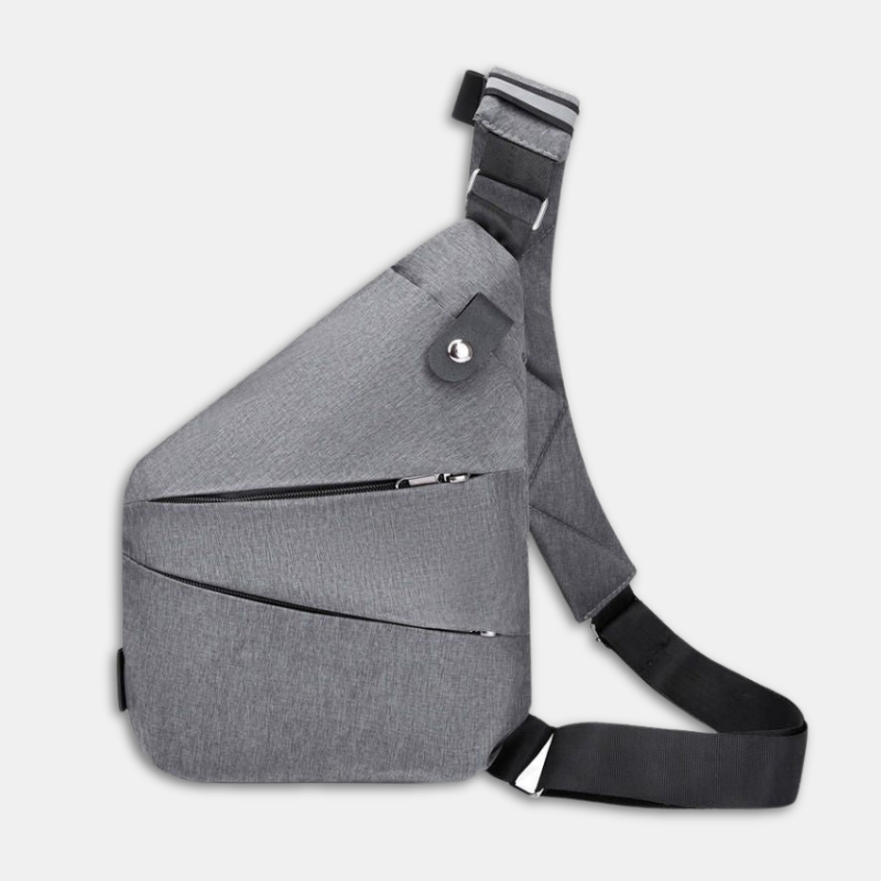 Wasserdichte Oberfläche der eleganten Herren Sling Bag, schützt Inhalt vor Nässe.