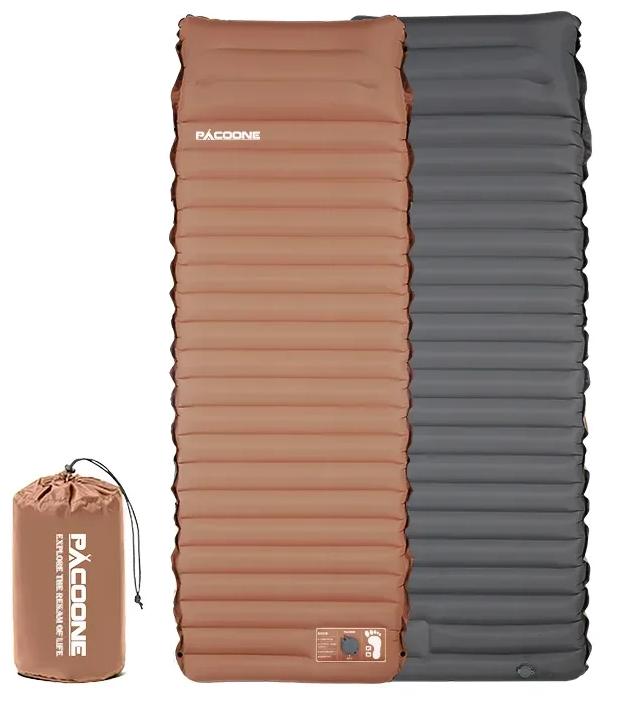 Bequeme selbstaufblasbare Isomatte Eryx mit integrierter Pumpe. Optimiert für Schlafkomfort bei Camping & Wandern.