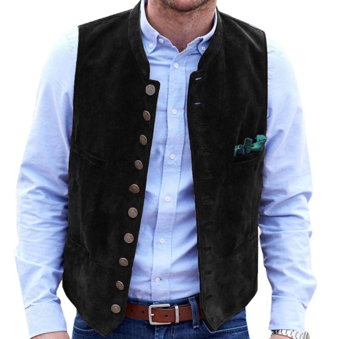 Vintage-inspirierte, elegante Herren Trachtenweste, die traditionelle Tracht neu interpretiert.