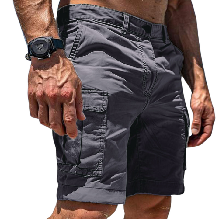 Komfortable, lässige Herren Cargo Shorts in Beige, ideal für Sommer, Freizeit & Outdoor-Aktivitäten.