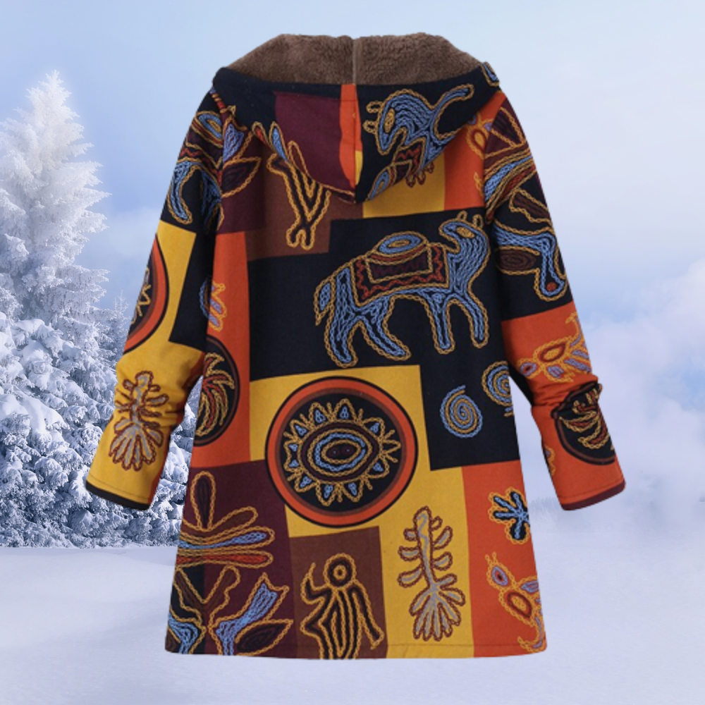 Lange Damen Winterparka mit Kapuze. Gesteppte Winterjacke, ideal für Outdoor & Freizeit.