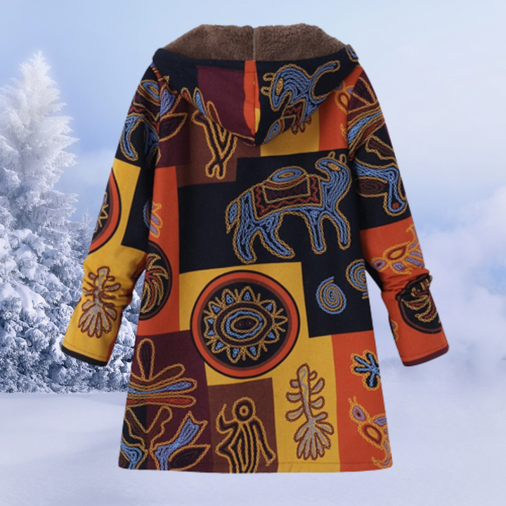 Lange Damen Winterparka mit Kapuze. Gesteppte Winterjacke, ideal für Outdoor & Freizeit.