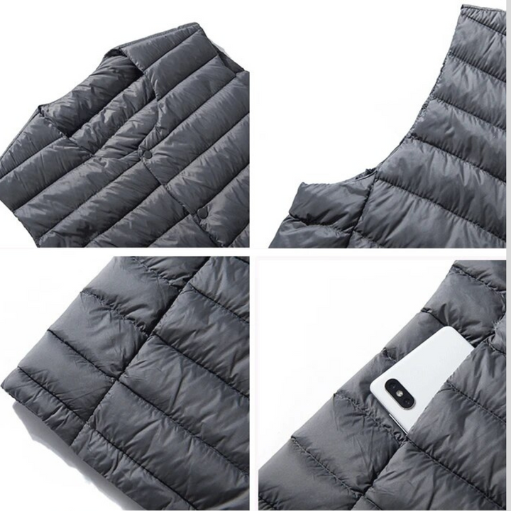 Sportliche, ärmellose Herrenweste Laurent, ideal für Outdoor-Aktivitäten und kühle Tage.
