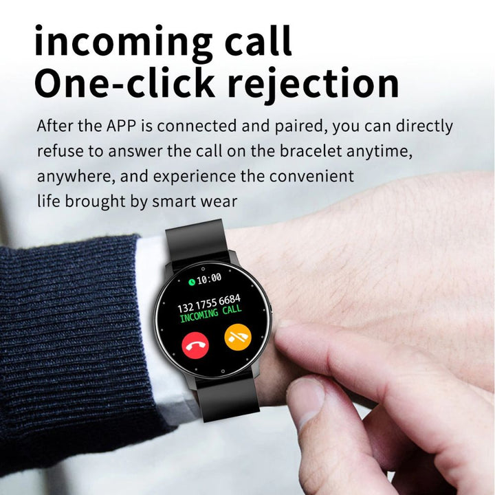 Modernes ultradünnes Design einer Smartwatch, ideal als Sportuhr oder täglicher Aktivitätstracker für alle.