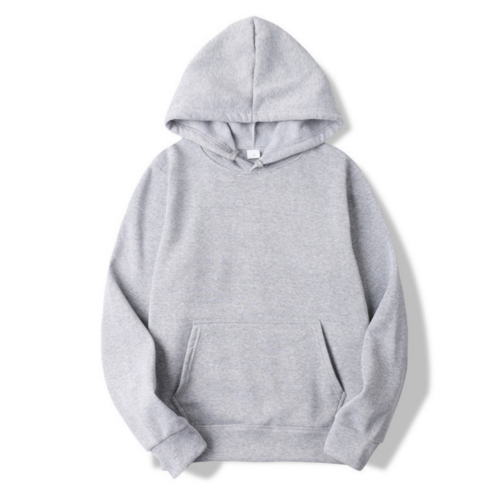 Komfortabler Kapuzenpullover für Herren & Damen, minimalistisch & locker geschnitten.