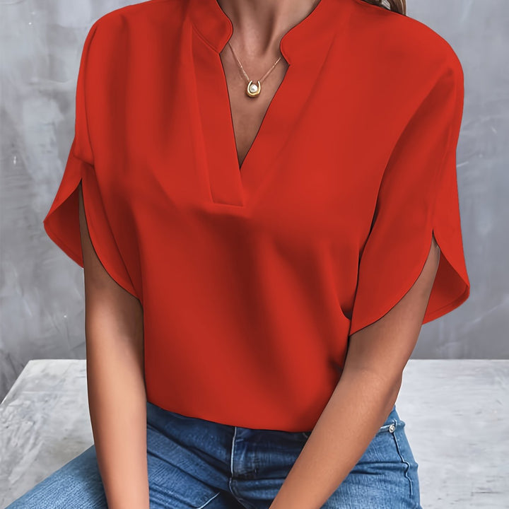 Die perfekte Sommerbluse für Damen, leicht und atmungsaktiv. Eine vielseitige, schicke Freizeitbluse.