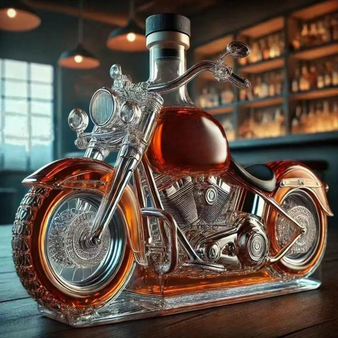 Einzigartiger Fahrzeug Whisky Dekanter, hochwertige Glasflasche für Spirituosen, ideal für Hausbar & Deko.
