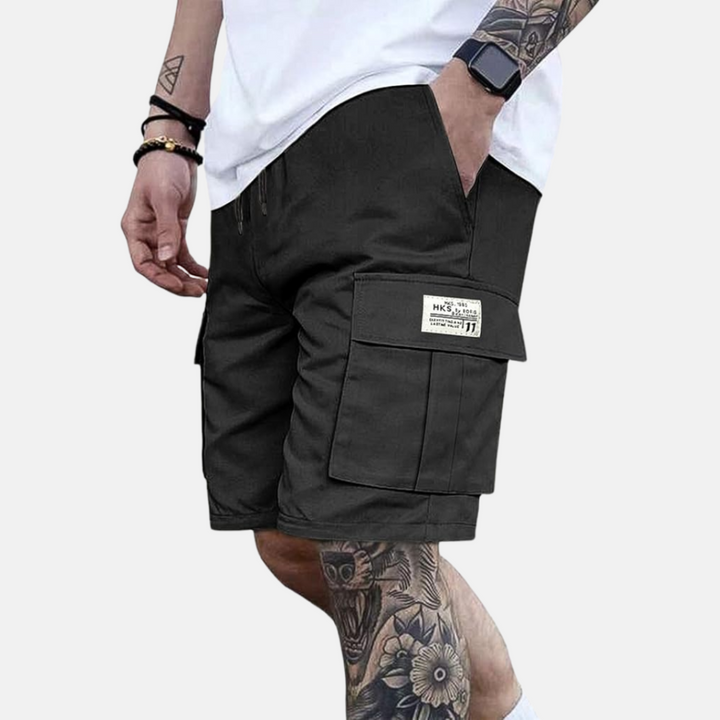 Herren Cargo Shorts in Blau, lässig & bequem, perfekt für den Sommer. Ideal für Freizeit, Urlaub & Streetwear.
