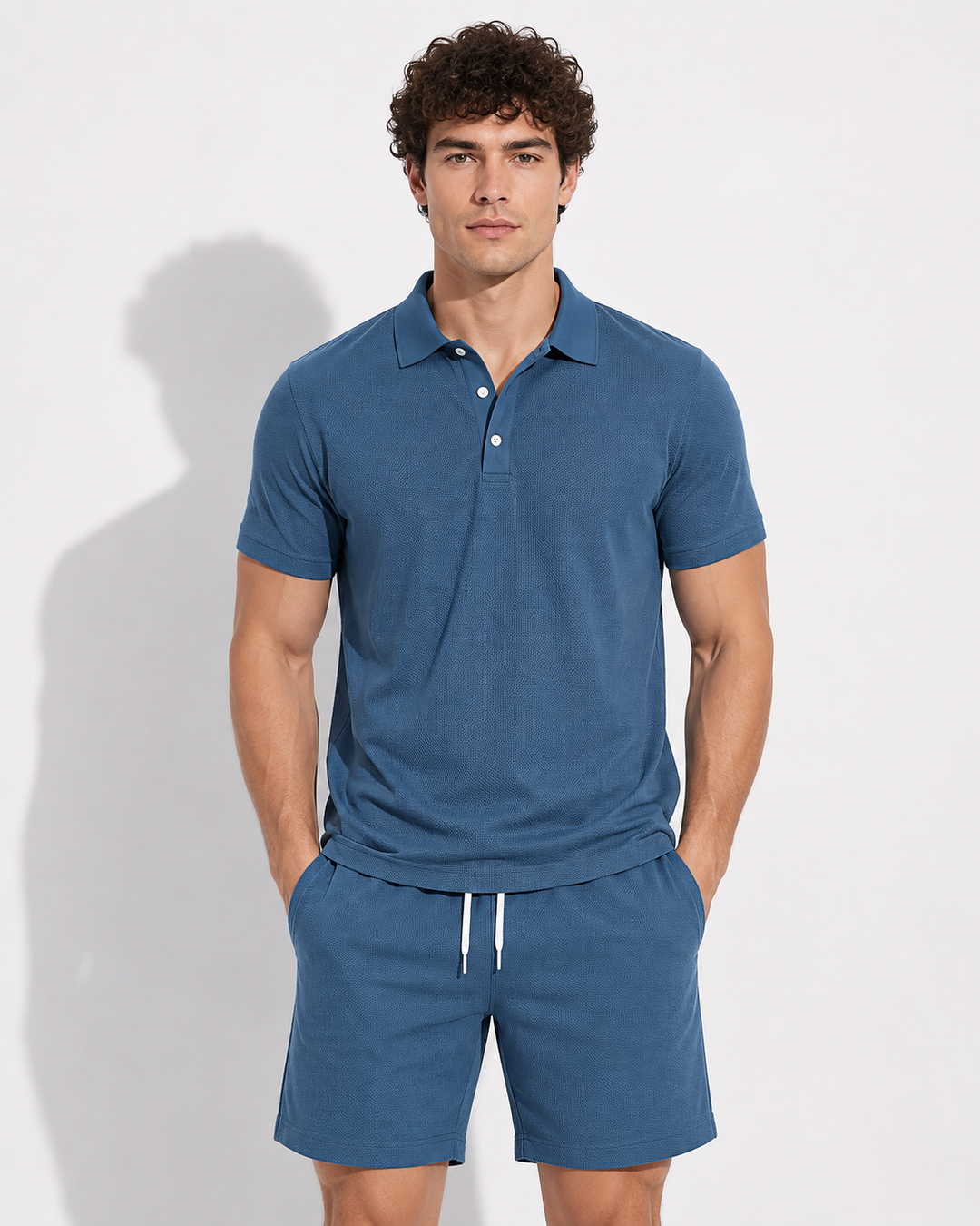 Nahaufnahme Herren Shorts: Komfortable Passform, atmungsaktiver Stoff. Ideal für Freizeit und warme Sommertage.