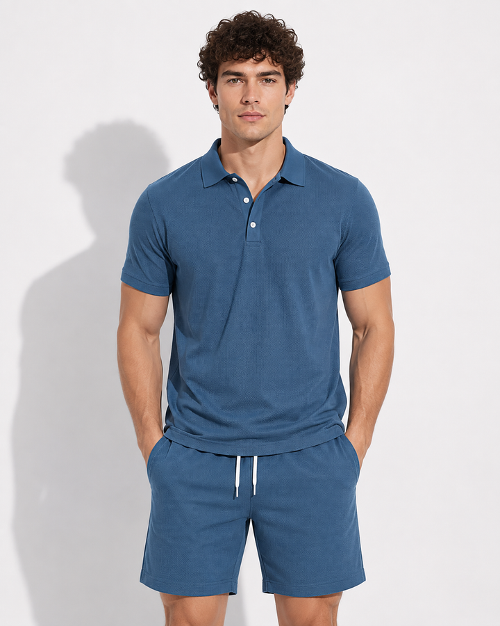 Nahaufnahme Herren Shorts: Komfortable Passform, atmungsaktiver Stoff. Ideal für Freizeit und warme Sommertage.
