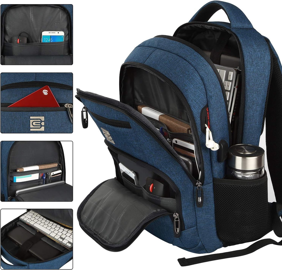 Eleganter Business Rucksack SmartBack, wasserabweisend, mit Laptopfach & USB-Port.