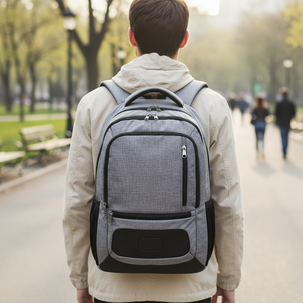 Wasserdichter Rucksack SmartBack mit USB-Ladefunktion für täglichen Gebrauch in Schule, Uni & Büro.