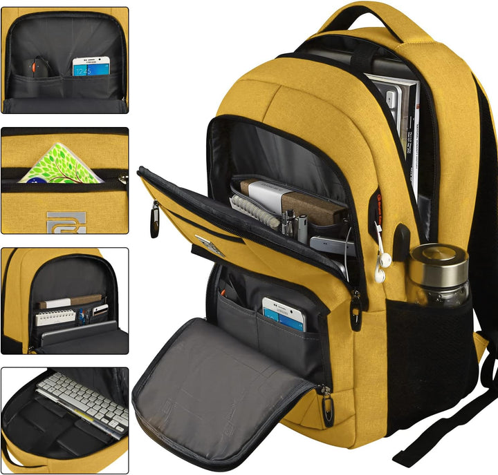 SmartBack Rucksack: wasserdicht, mit Anti-Diebstahl-Tasche & USB-Anschluss für sichere Reisen.