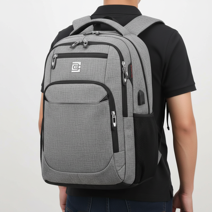 Sicherer Anti-Diebstahl SmartBack Rucksack mit Laptopfach & USB-Port für Pendler.