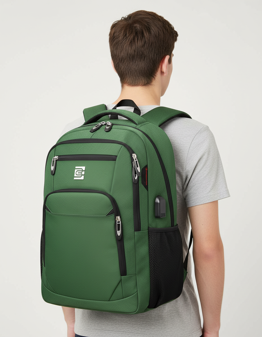 Robuster SmartBack Rucksack, wasserdicht, langlebig für alle Wetterbedingungen.