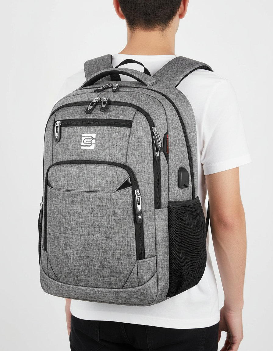 Stilvoller Anti-Diebstahl Rucksack SmartBack, wasserdicht, mit versteckten Fächern.