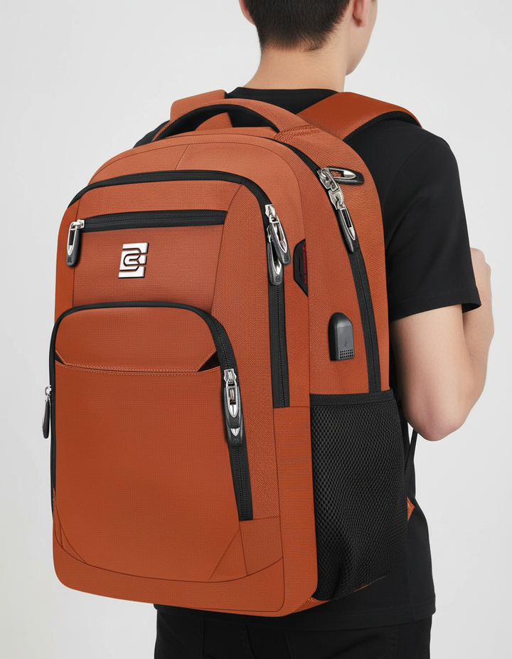 Sicheres Laptop-Fach im SmartBack Rucksack, wasserdicht, für Schutz unterwegs.