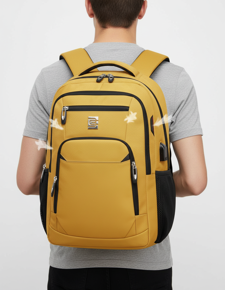 Wasserdichter Rucksack SmartBack mit Anti-Diebstahl-Design & USB-Anschluss für Abenteuer.