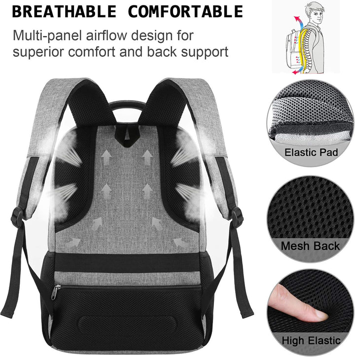 Stilvoller Unisex Rucksack SmartBack mit integriertem USB-Port für Alltag & Business-Reisen.