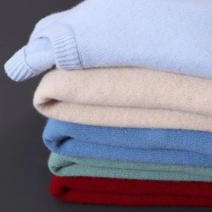 Locker geschnittener Herren Winterpullover, Rundhals-Strick, modisch & warm für die kühle Jahreszeit.