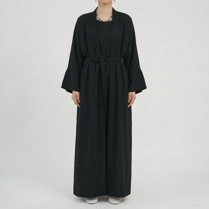 Modische Damen Abaya Zweiteiler für muslimische Mode, elegante Alltagsmode mit langem Ärmel, sehr bequem.