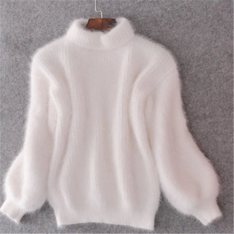 Warmer Damen Winterpullover aus Strick, ideal für kalte Tage. Gemütliches Langarm-Oberteil für jeden Anlass.