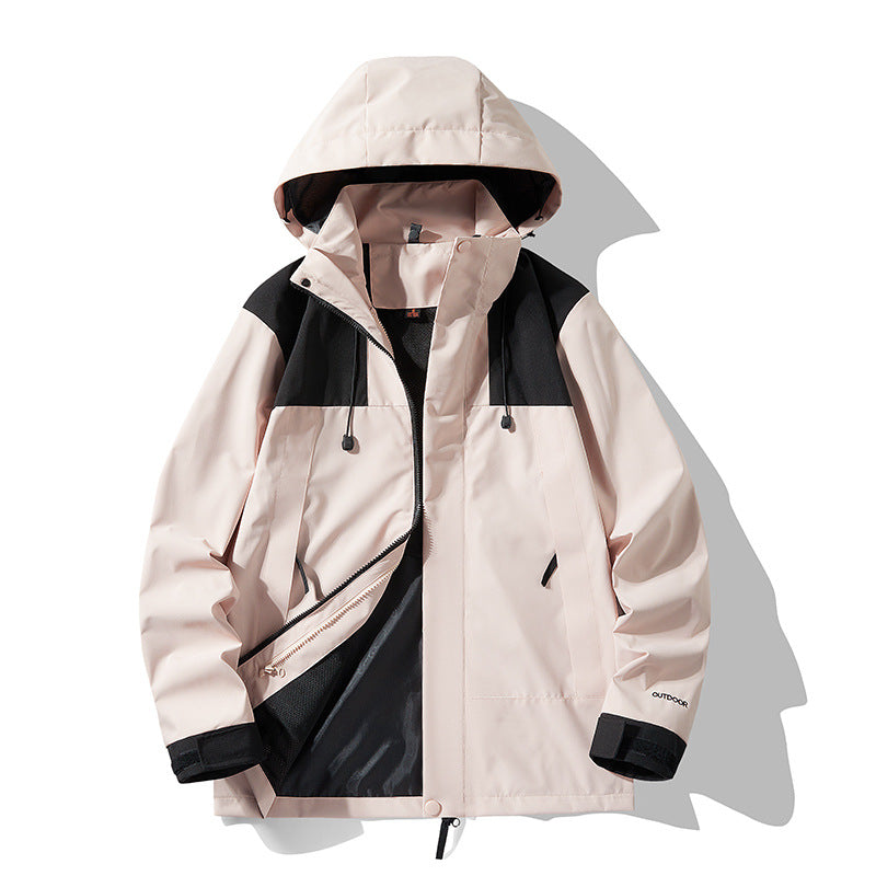 Unisex wasserdichte & winddichte Outdoor-Winterjacke, perfekt für Wanderungen und Camping im Winter.