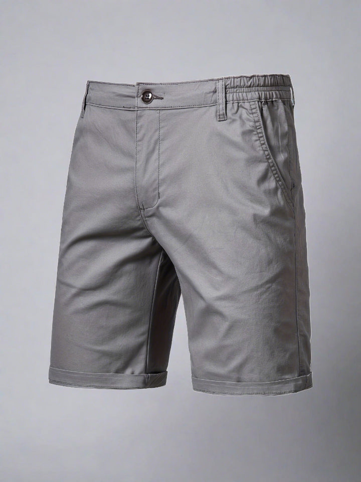 Herren Regular Fit Casual Shorts für den Sommer in Marineblau, bequem und stilvoll für Freizeitmode.