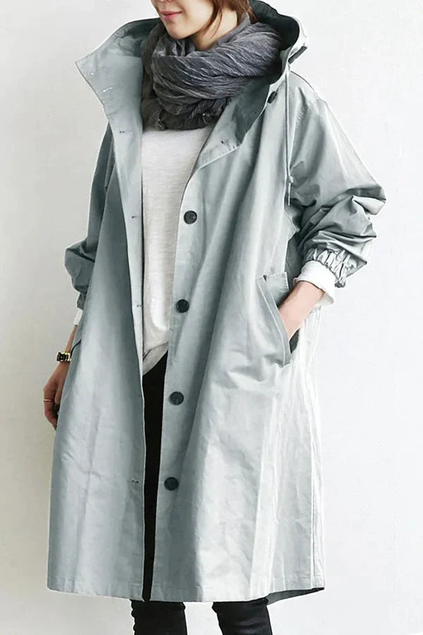 Bequemer, leichter Damen Regenmantel, eleganter Schnitt, bietet stilvollen Schutz vor Wind & Regen.