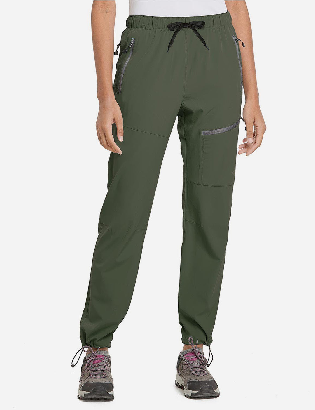 Sportliche Damen Cargohose, ideal für Reisen & Natur, mit robusten Taschen.