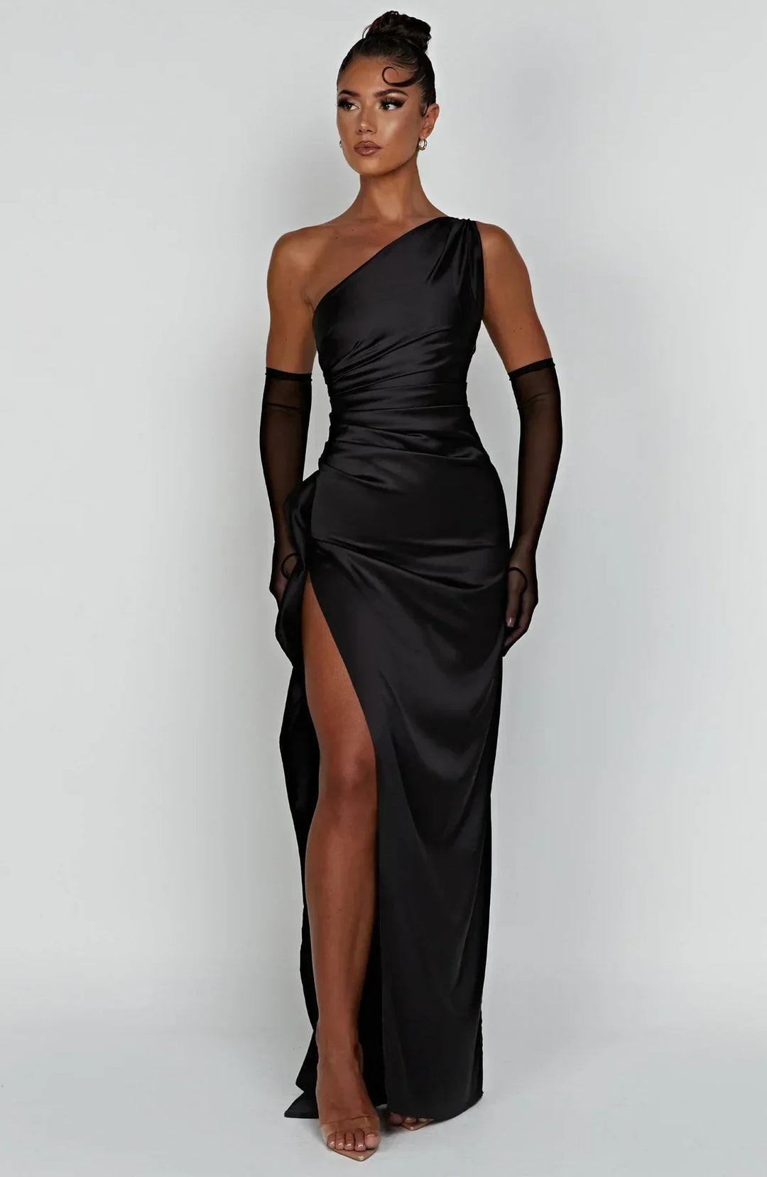 One-Shoulder Cocktailkleid für Damen, stilvoll, lang, ideal für besondere Anlässe.