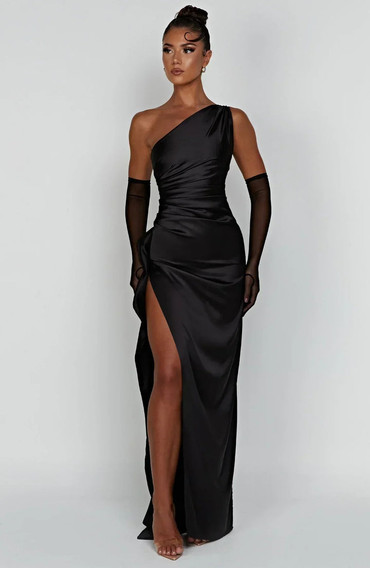 One-Shoulder Cocktailkleid für Damen, stilvoll, lang, ideal für besondere Anlässe.