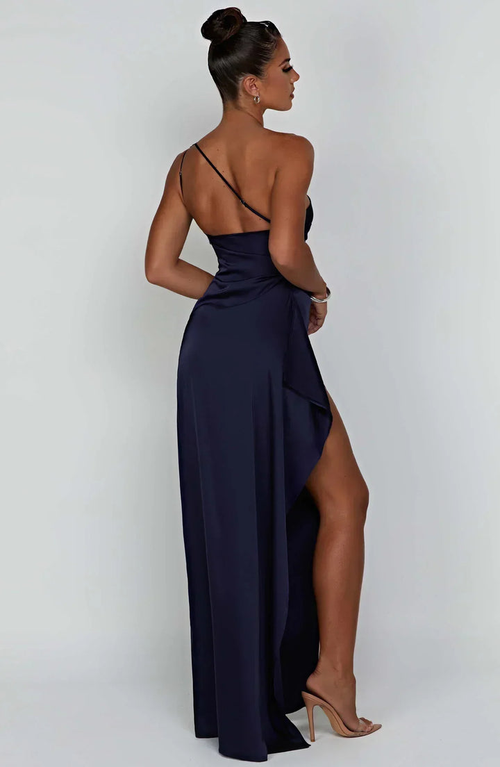 Damen One-Shoulder Maxikleid, perfekt für festliche Anlässe, langes & elegantes Design.