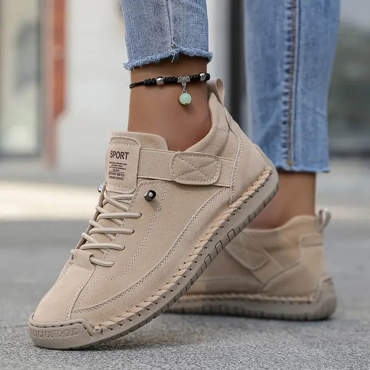 Damen orthopädische Walking Sneaker, bequeme Schuhe für gesunde Füße im Alltag.