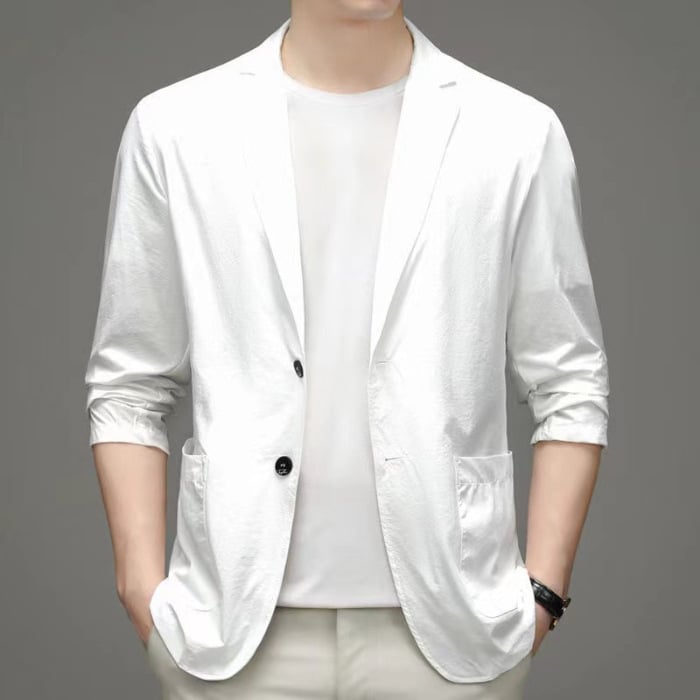 Stilvoller Herren Blazer im Slim Fit, Business-Sakko für Herbst, Bürokleidung und elegante Freizeitmode.