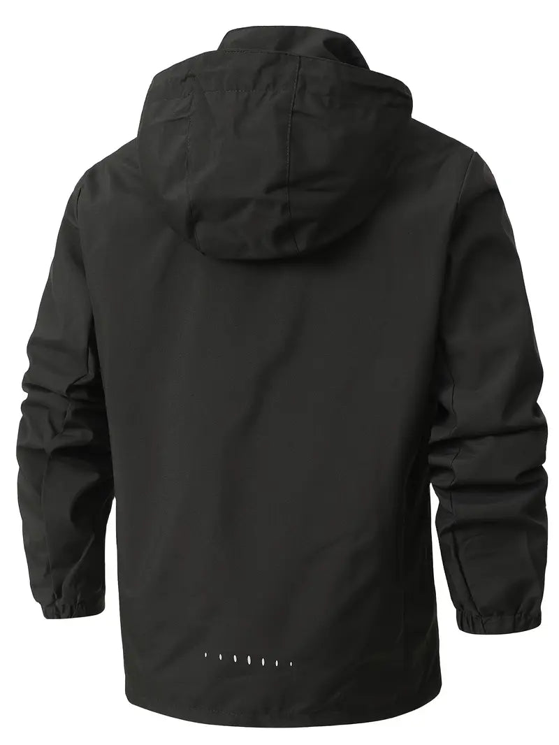 Vielseitiger Herren Regenmantel, wasserdicht mit Kapuze, für Pendler & Outdoor-Fans.