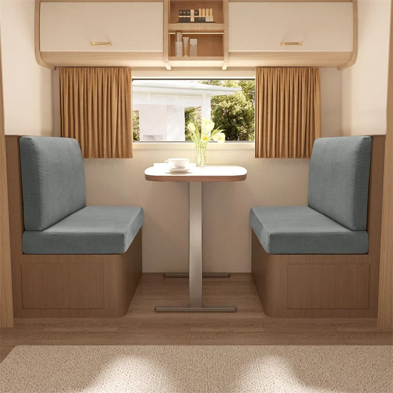 Vielseitiges Banküberzüge Set für Wohnmobil, Camper & Wohnwagen. Schützt Interieur stilvoll, Mikrofaser Qualität.