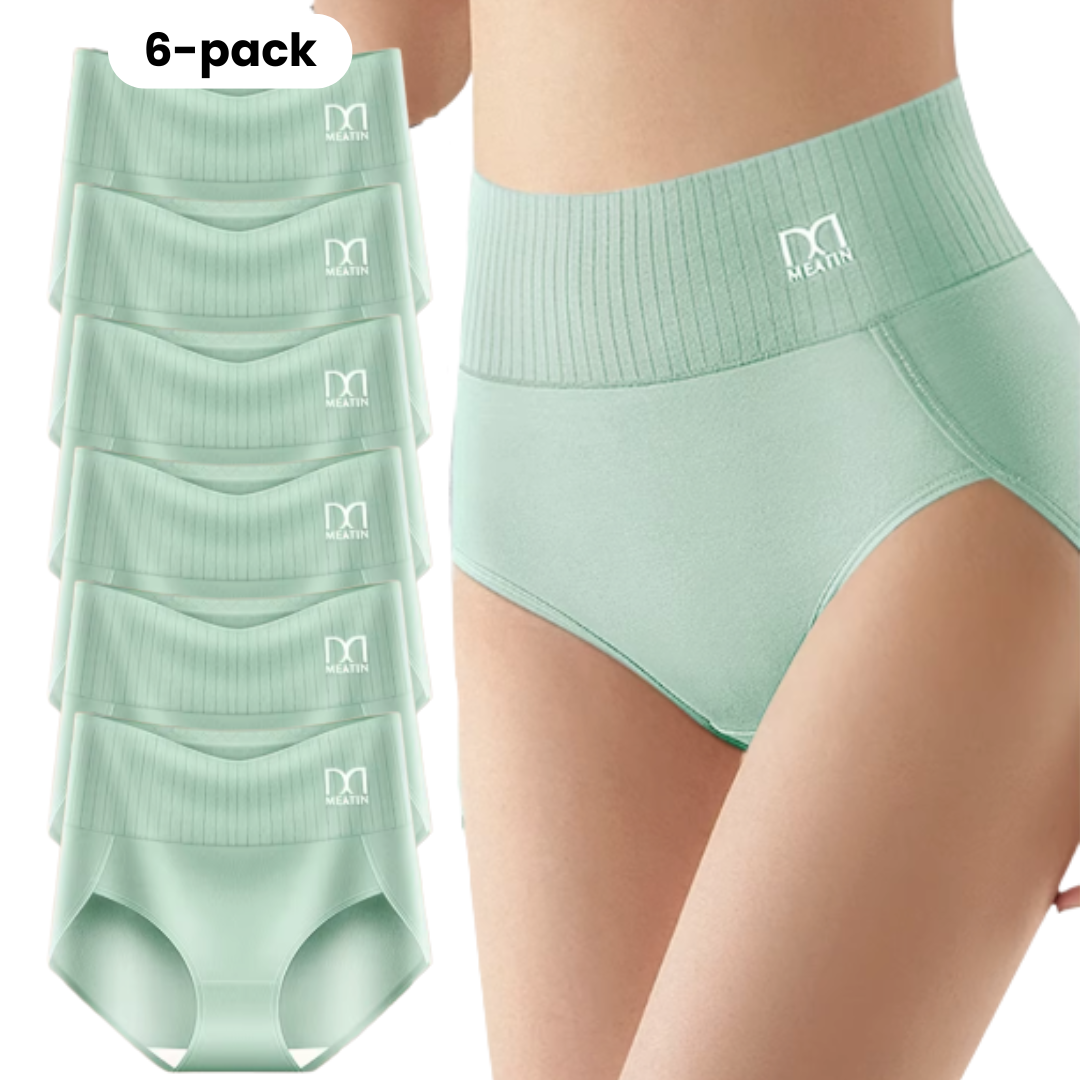 Komfortable High-Waist Damenunterwäsche. Bequemer, atmungsaktiver Damenslip mit Bauchstütze für den ganzen Tag.