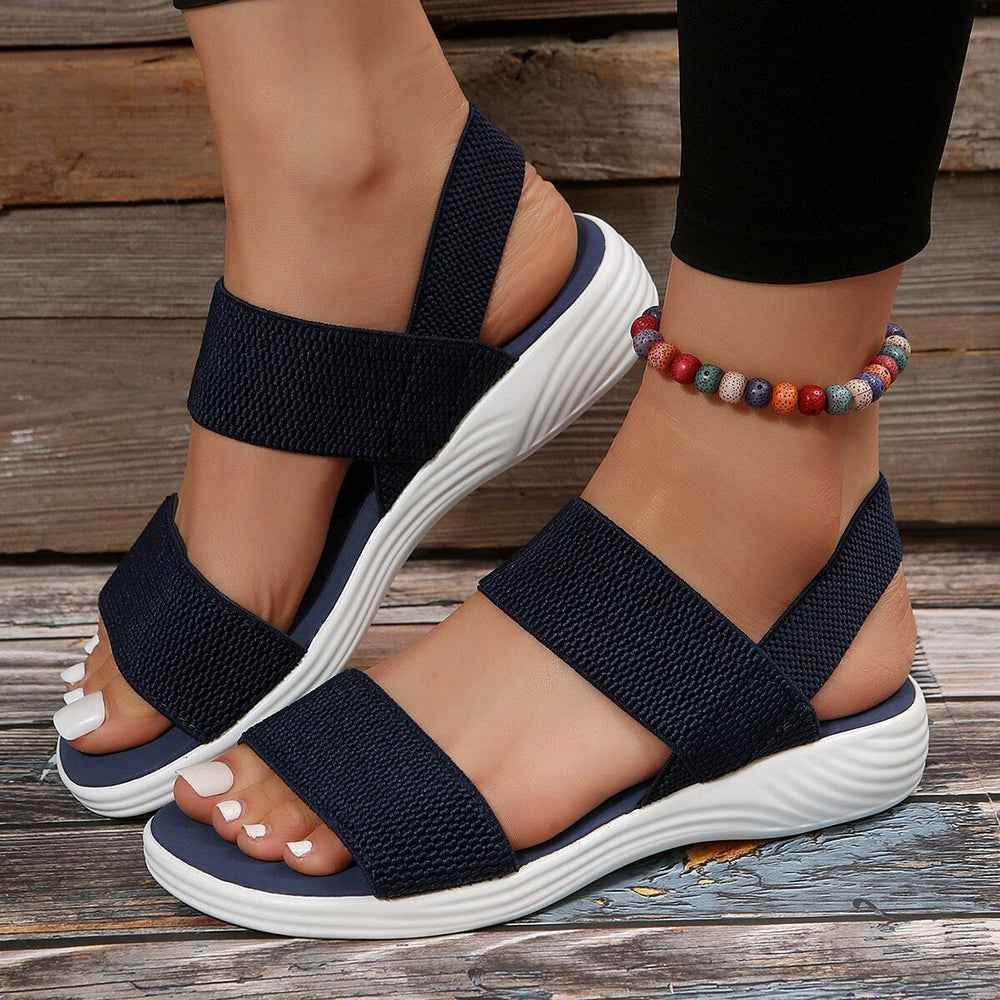 Ergonomische Komfort-Keilsandalen für Damen. Perfekte Freizeitschuhe mit bequemer Passform.