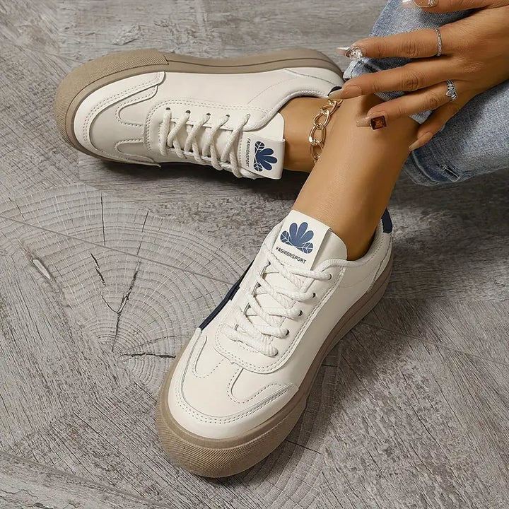 Moderne Damen Orthopädische Turnschuhe in Blau, kombinieren Stil mit Fußgesundheit und Komfort.