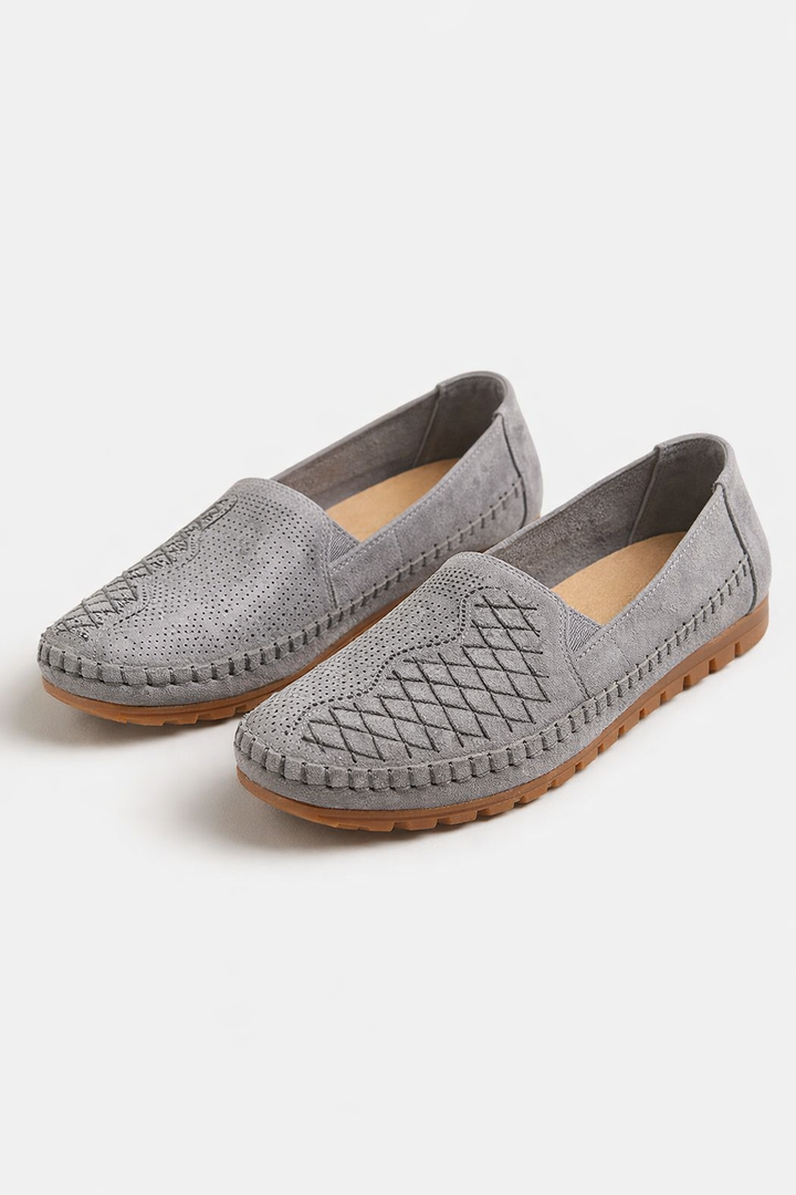 Bequeme und rutschfeste Damen Ballerinas in Rosa, ideal für Alltag und Freizeit.