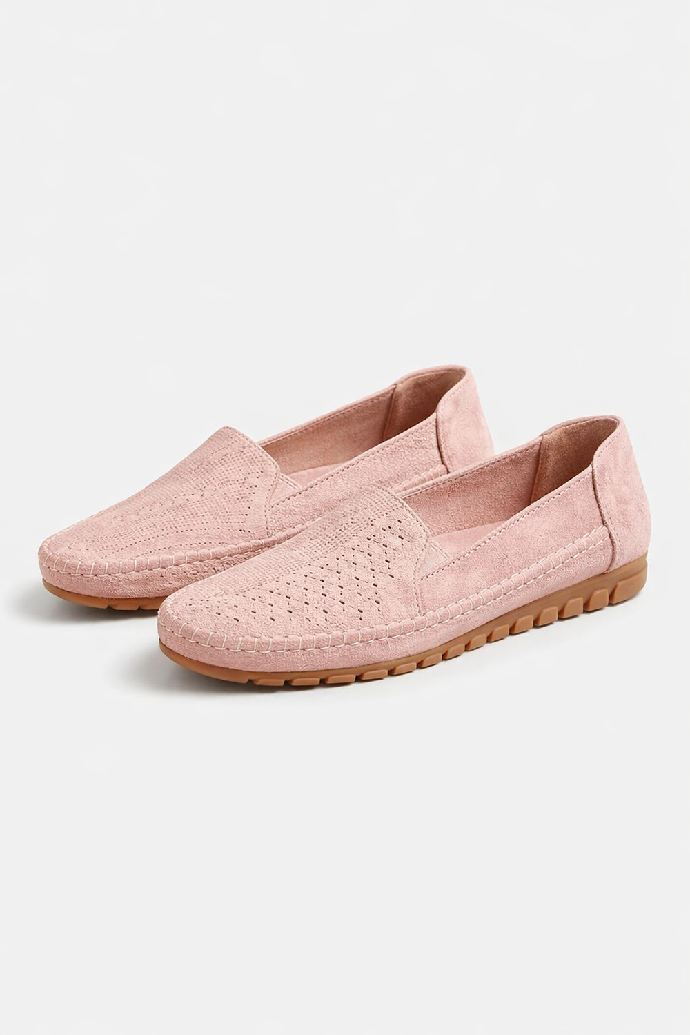 Elegante Slip-On Damen Ballerinas in Grau für bequemen Alltags-Komfort und sicheren Halt.