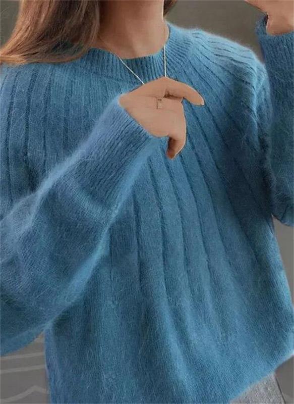 Damen Winterpullover in Zopfmuster, kuschelig & stilvoll für kalte Tage, perfekt für den Alltag.