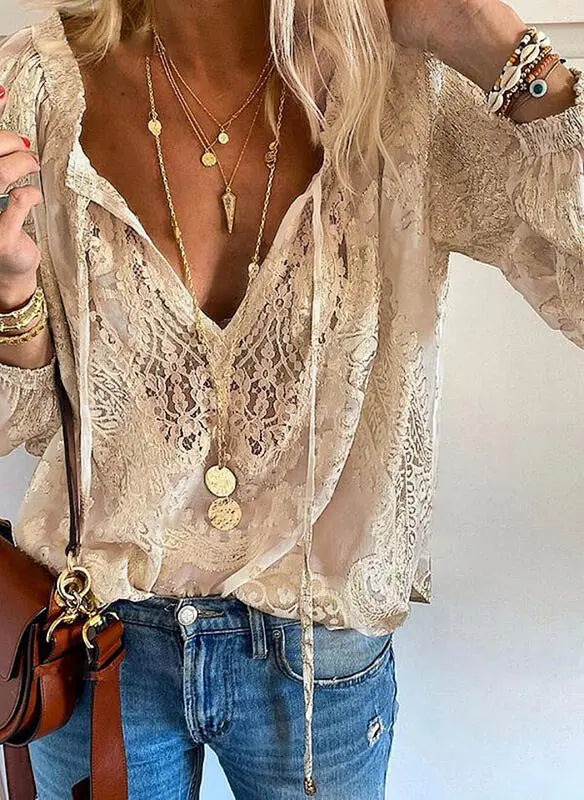 Rosa Damen Boho Bluse, sommerlich-leicht mit V-Ausschnitt. Elegante Kurzarm-Freizeitbluse.