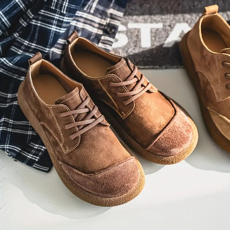 Komfortable Herren Orthopädische Schuhe in Braun & Khaki, ideal für Fußgesundheit & Alltag.
