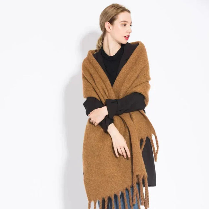 Eleganter & modischer Damen Schal, stilvolles Accessoire für Herbst und Winter.