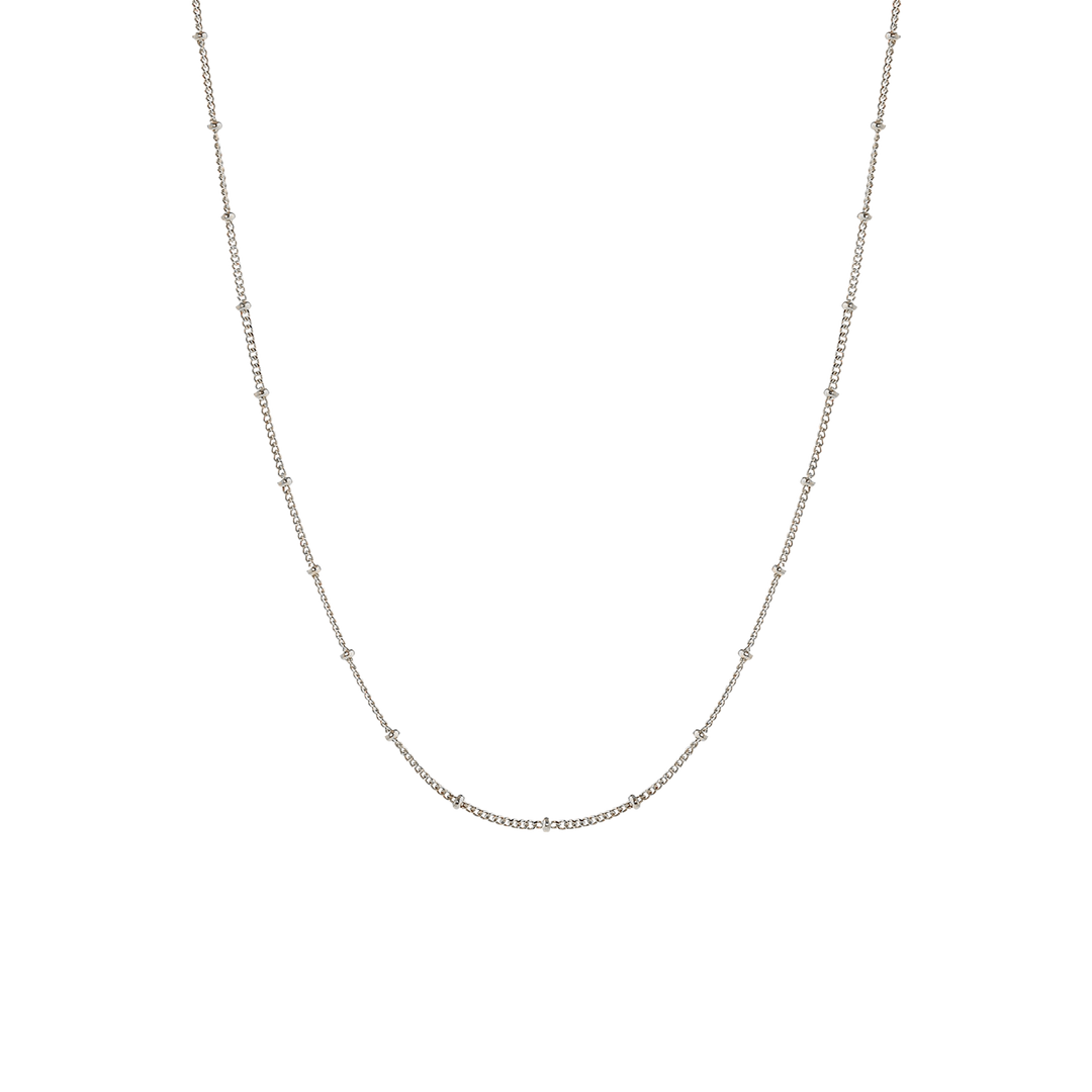 Langlebige Damen Kugelkette Choker, verstellbar, wasserfest und hypoallergen, aus hochwertigem Edelstahl.