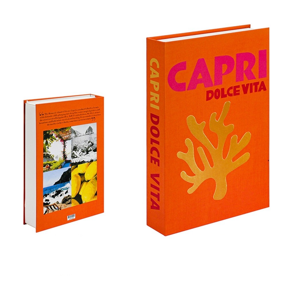Dreier-Set Deko Bücher in neutralen Tönen für elegante Wohnzimmer-Dekoration.