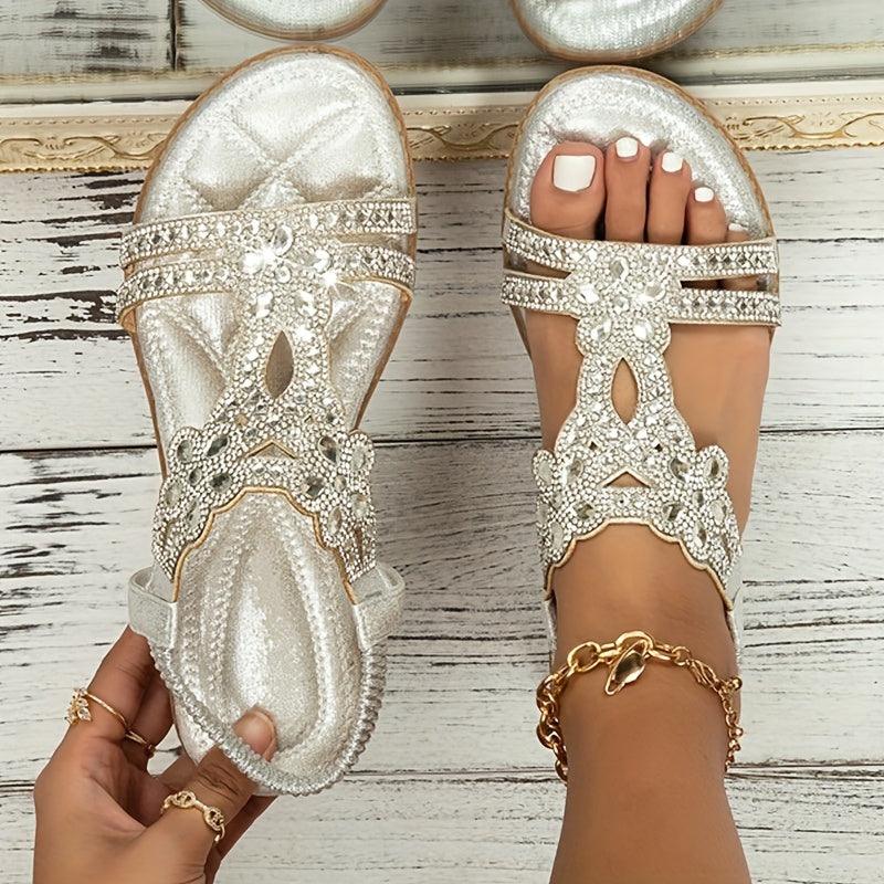 Paar leichte Damen Sommersandalen, atmungsaktiv & bequem mit Fußgewölbestütze. Ideal für den Sommer.