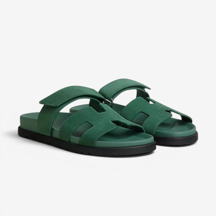 Trendige Damen Sommersandalen mit Riemendesign, flach & atmungsaktiv.